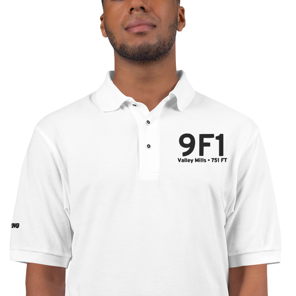 Valley Mills (9F1) Airport Port Authority Embroidered Polo Shirt 
