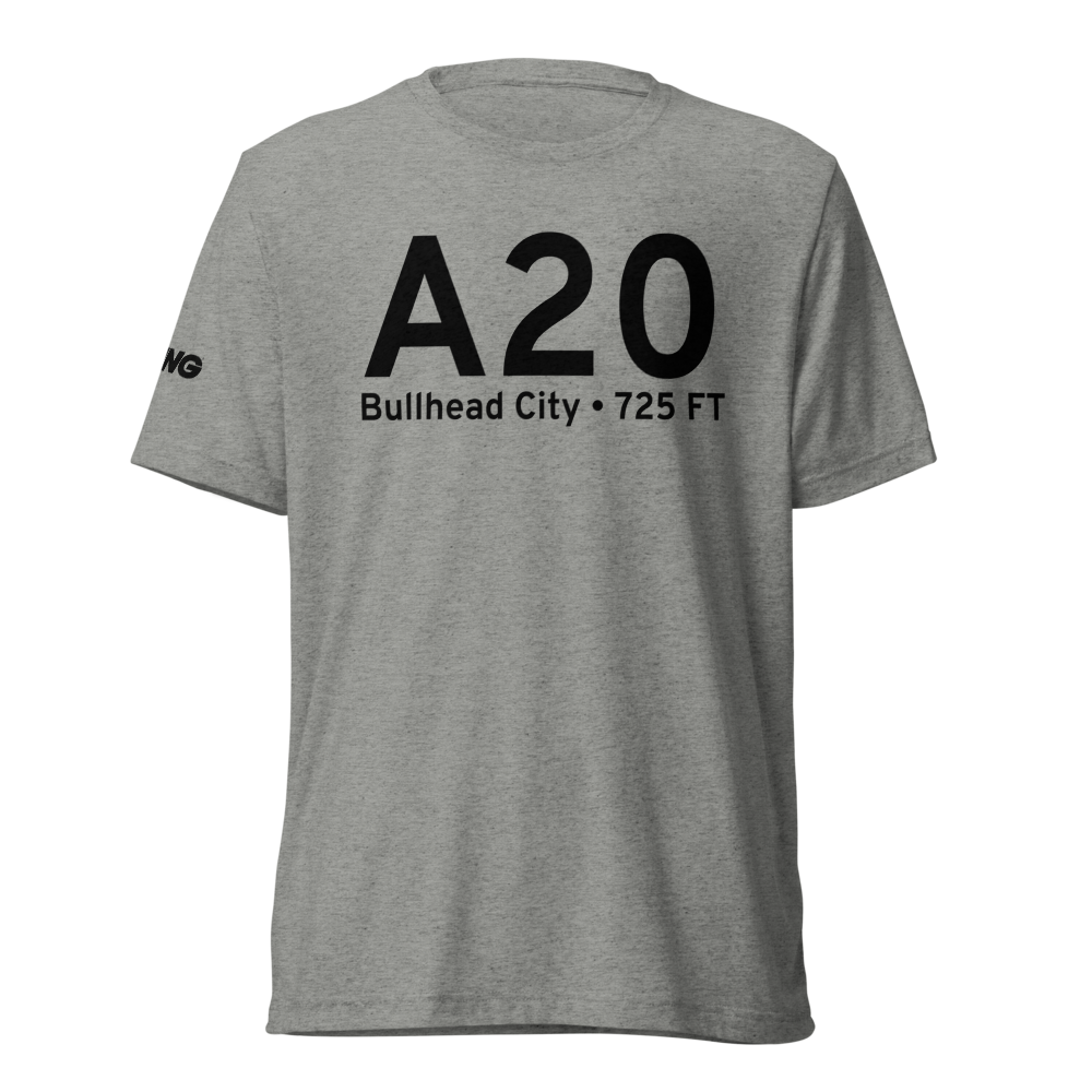Bullhead City (KA20) Airport Tri-blend T-Shirt 