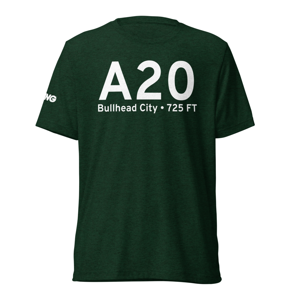 Bullhead City (KA20) Airport Tri-blend T-Shirt 