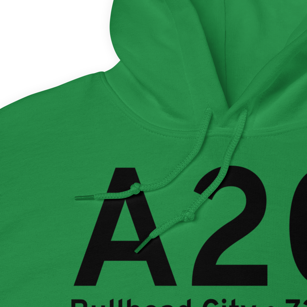Bullhead City (KA20) Airport Hoodie Sweatshirt 