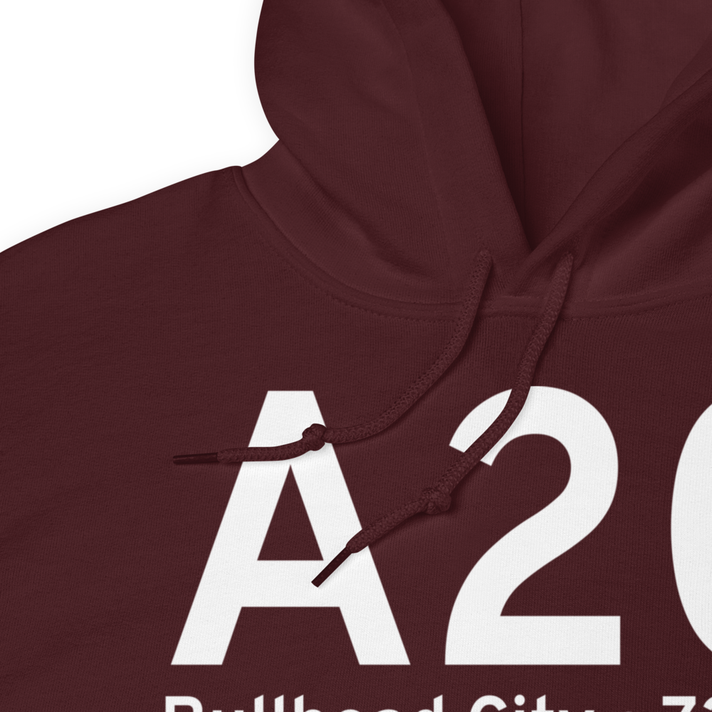 Bullhead City (KA20) Airport Hoodie Sweatshirt 