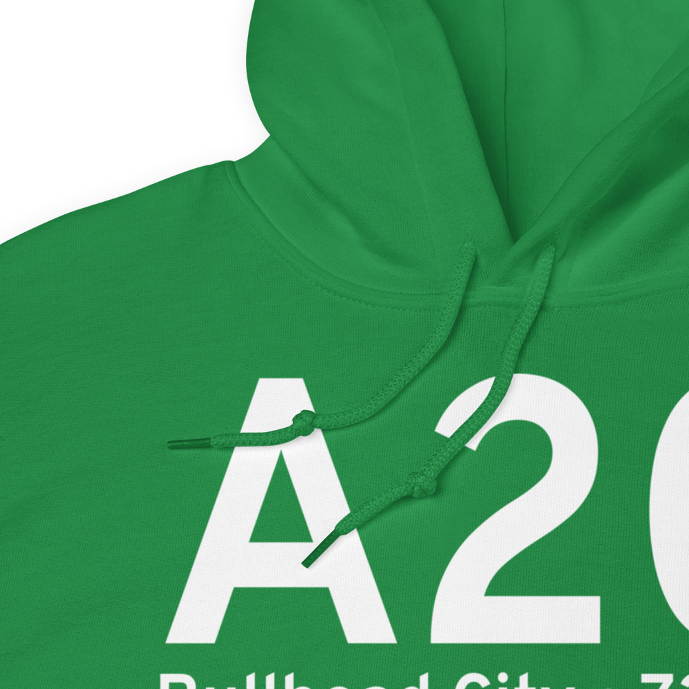 Bullhead City (KA20) Airport Hoodie Sweatshirt 