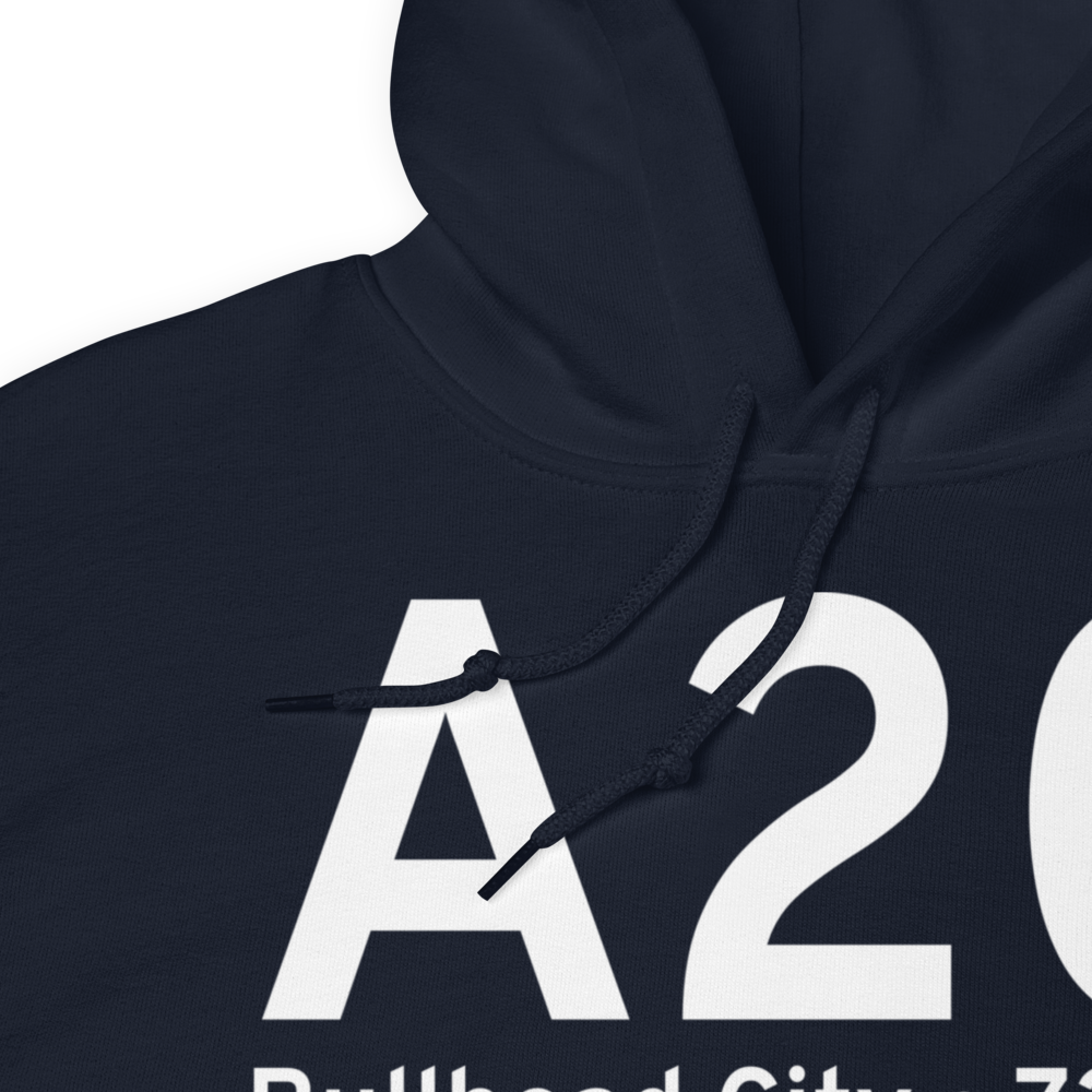 Bullhead City (KA20) Airport Hoodie Sweatshirt 
