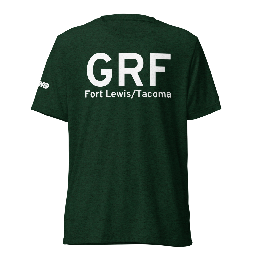 Fort Lewis/Tacoma (KGRF) Airport Tri-blend T-Shirt 