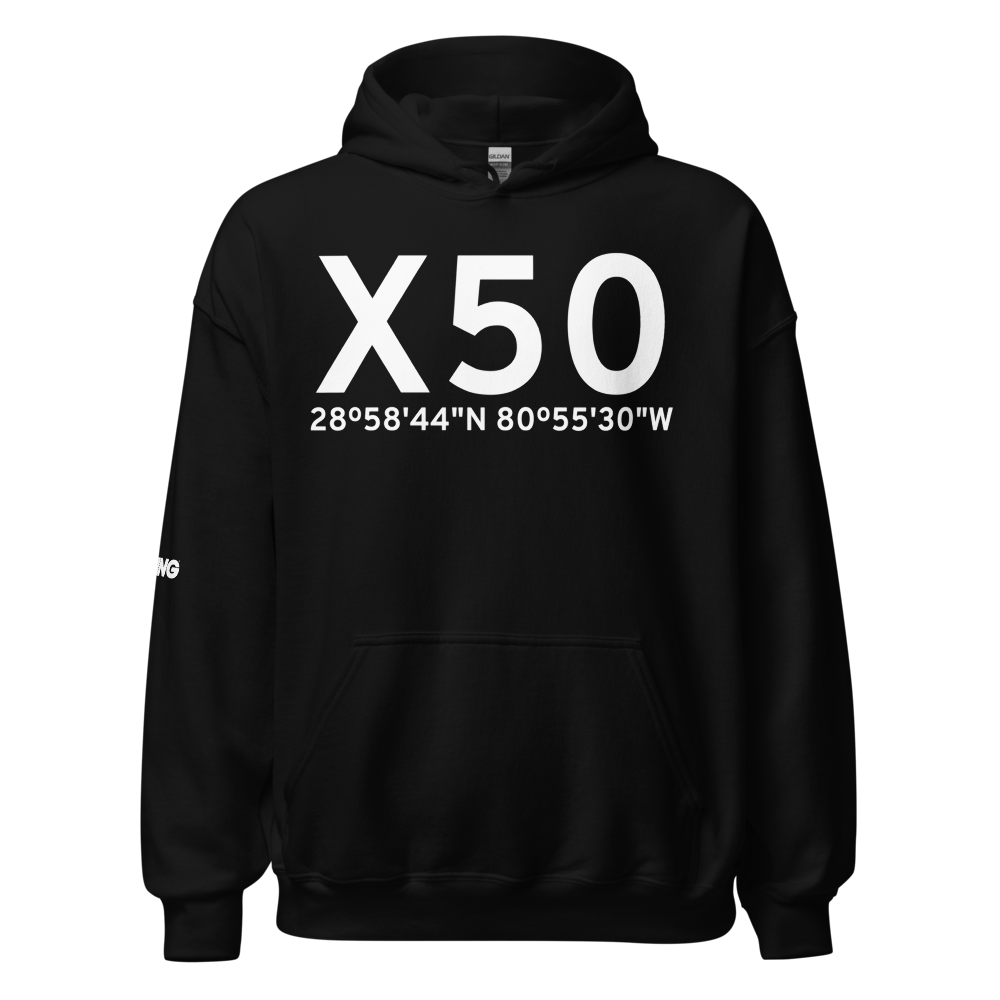 New Smyrna Beach (KX50) Airport Hoodie Sweatshirt 