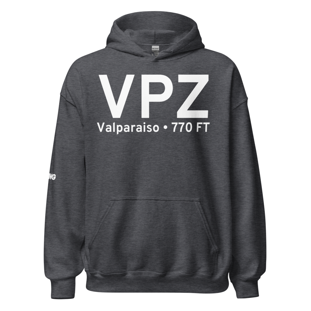 Valparaiso (KVPZ) Airport Hoodie Sweatshirt 