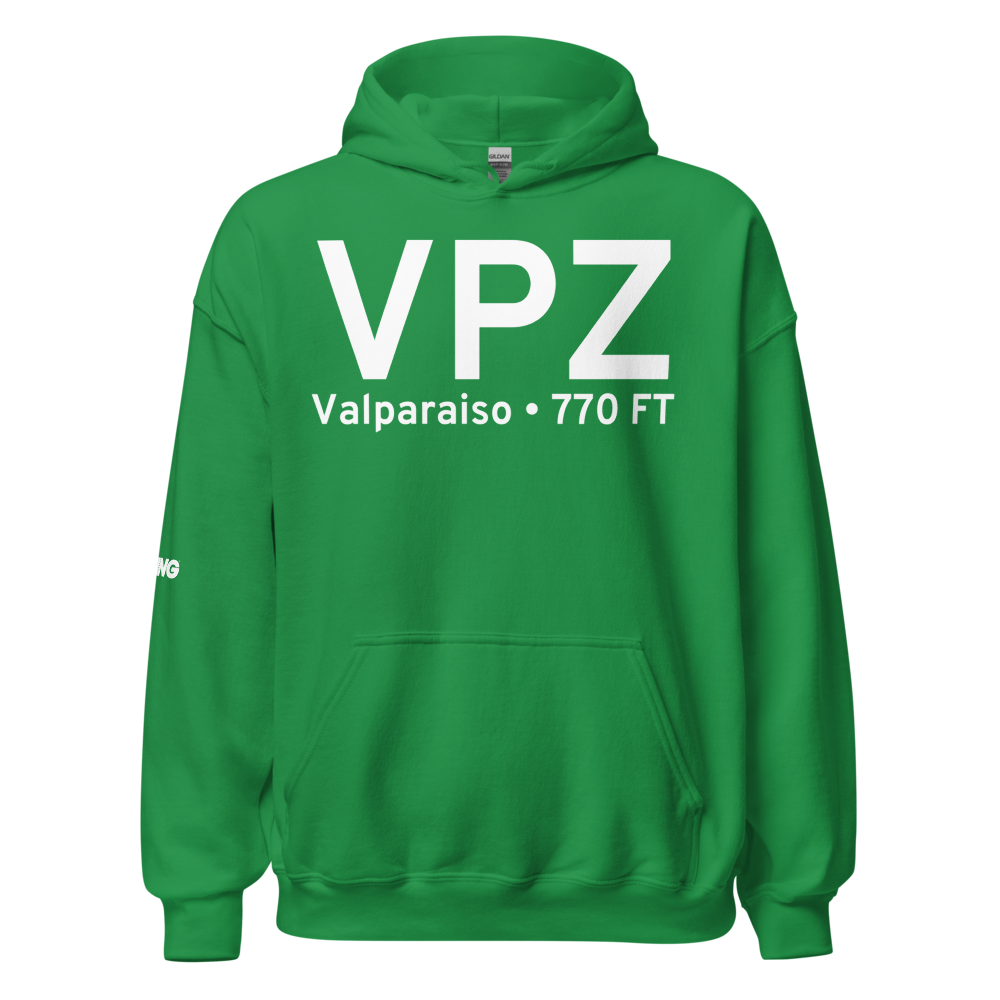 Valparaiso (KVPZ) Airport Hoodie Sweatshirt 