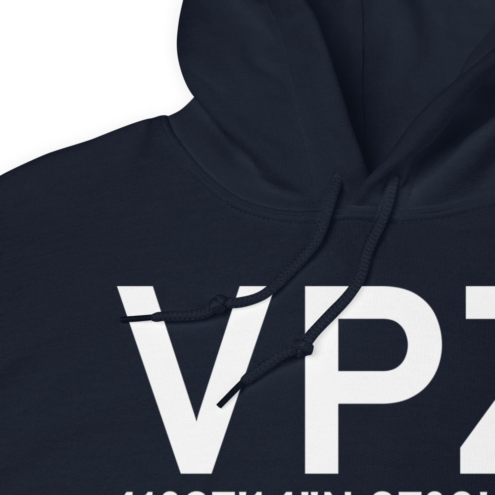 Valparaiso (KVPZ) Airport Hoodie Sweatshirt 