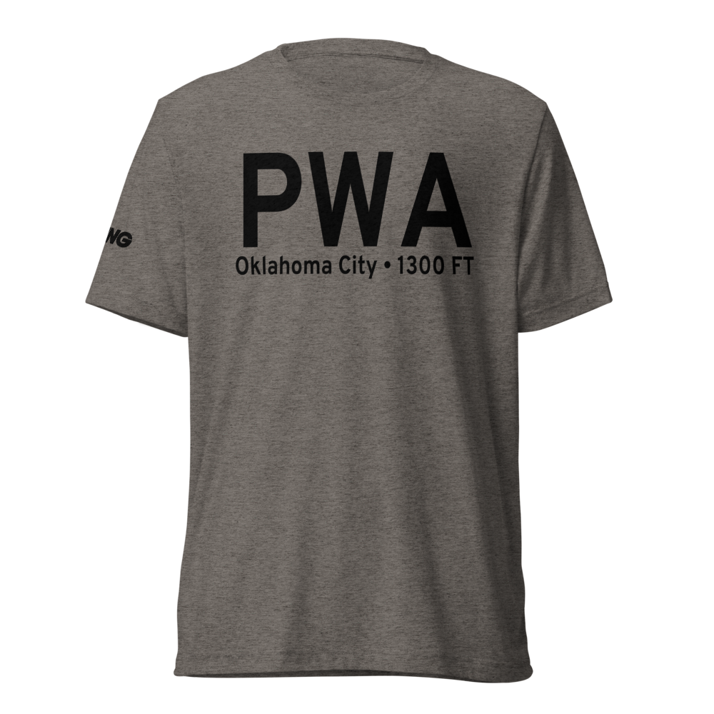 Oklahoma City (KPWA) Airport Tri-blend T-Shirt 