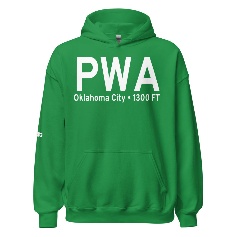 Oklahoma City (KPWA) Airport Hoodie Sweatshirt 