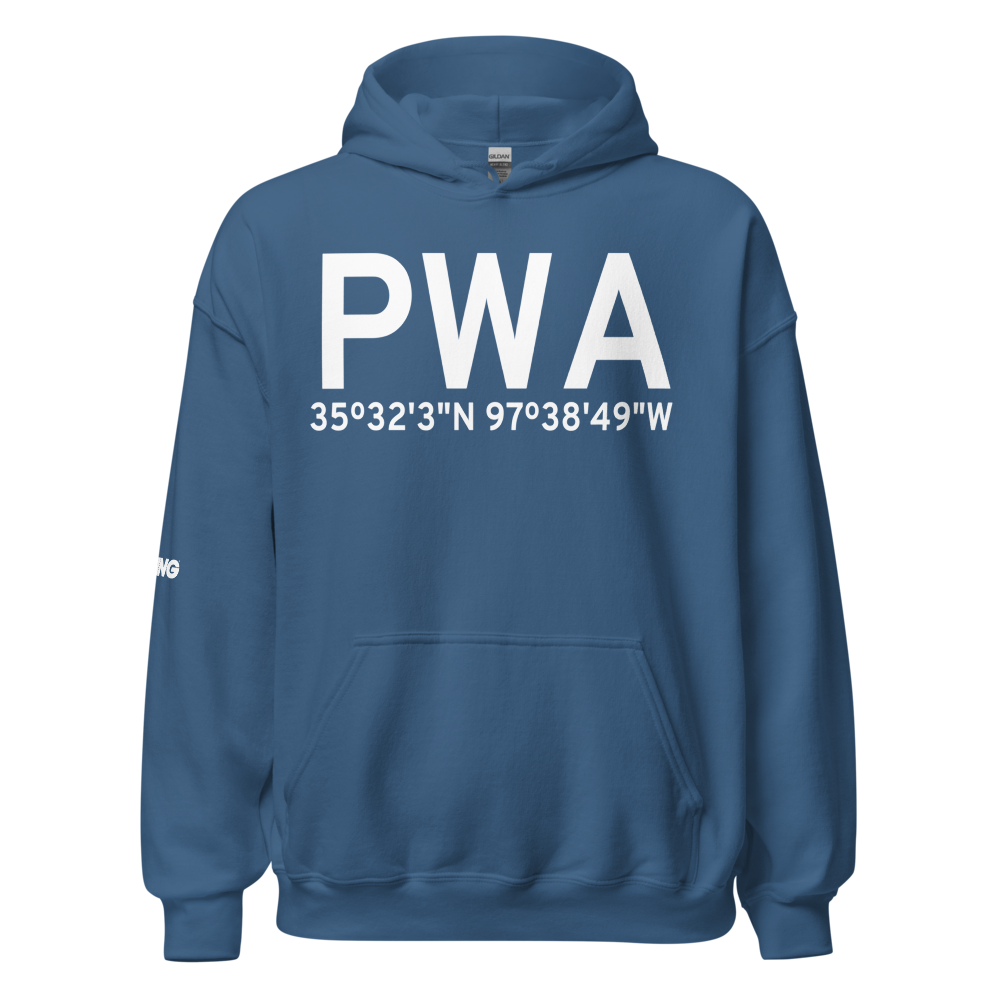 Oklahoma City (KPWA) Airport Hoodie Sweatshirt 
