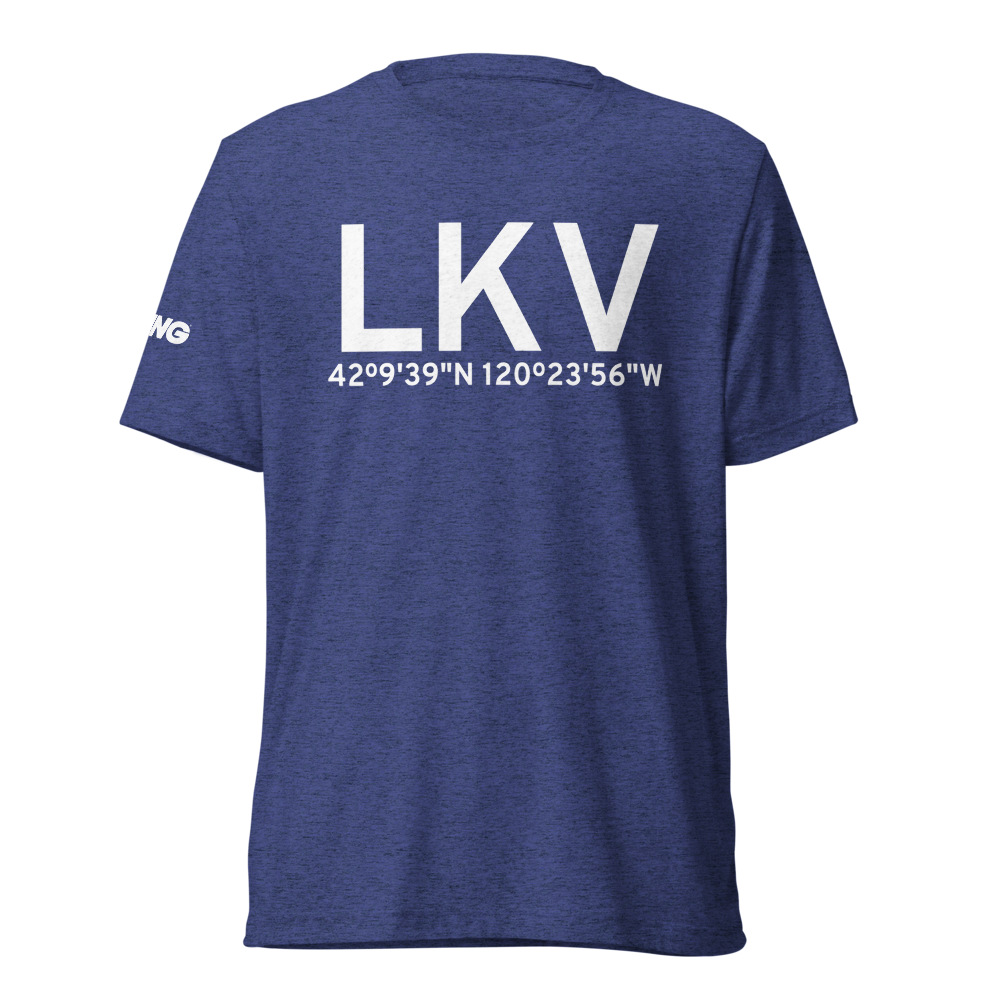 Lakeview (KLKV) Airport Tri-blend T-Shirt 