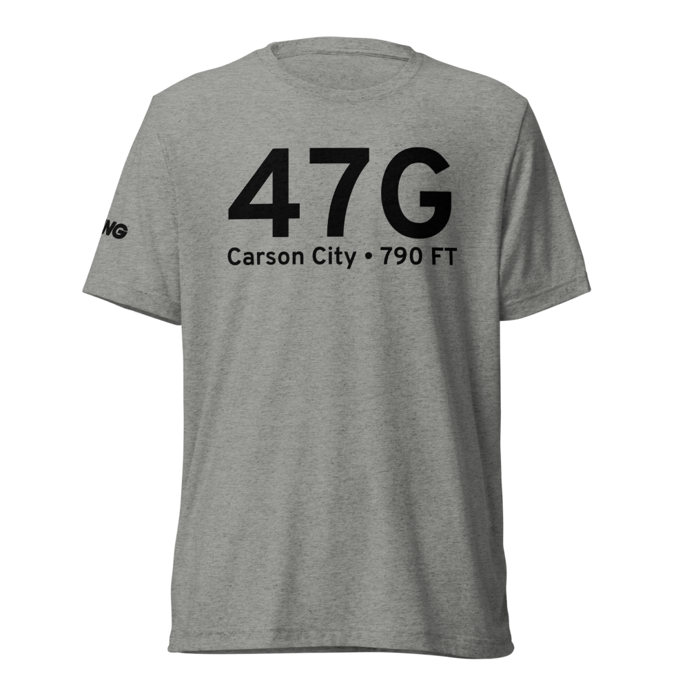 Carson City (47G) Airport Tri-blend T-Shirt 