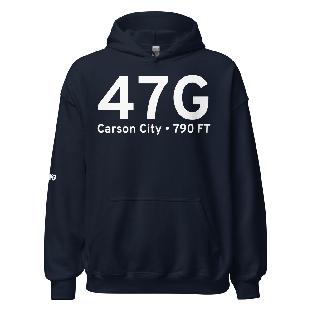 Carson City (47G) Airport Hoodie Sweatshirt 