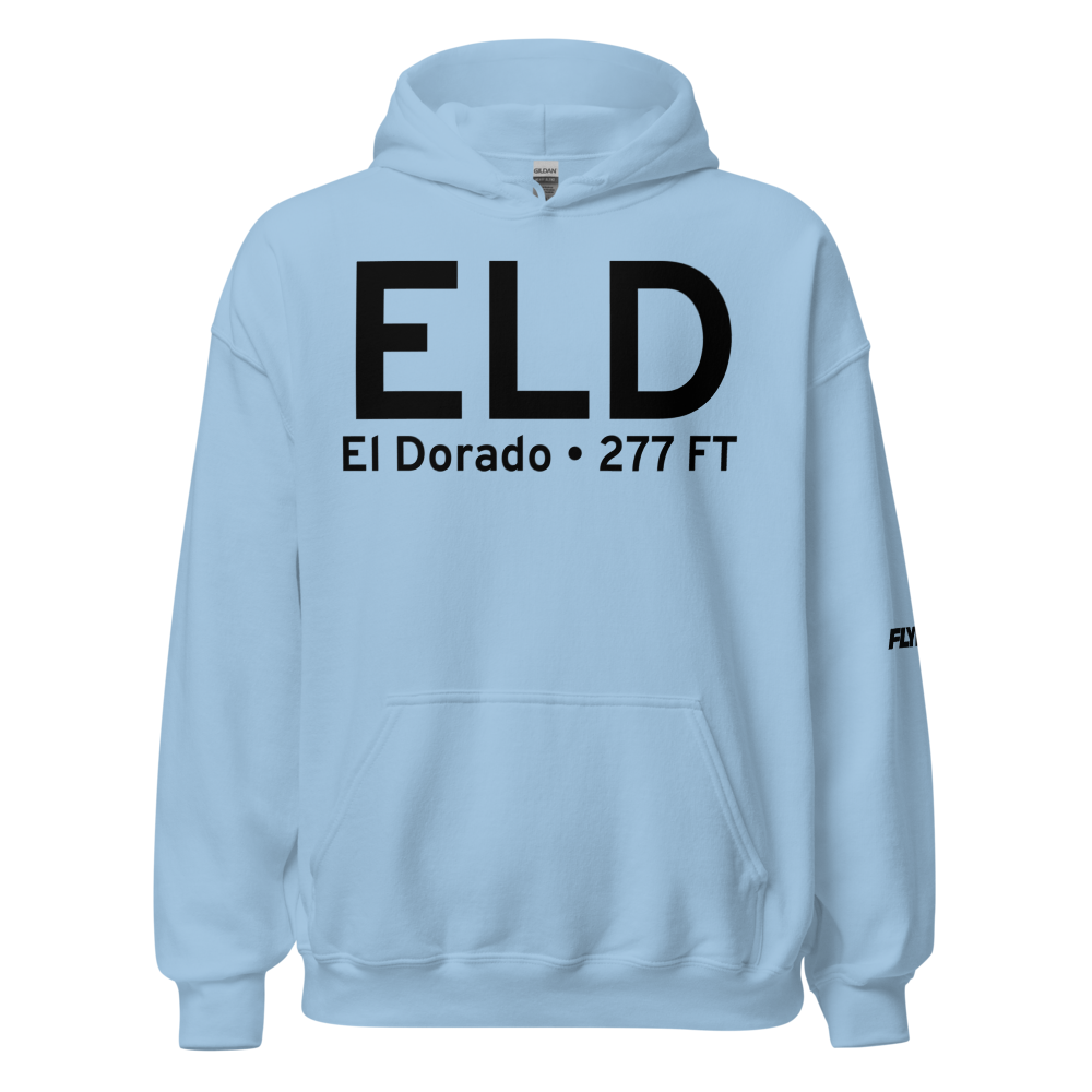 El Dorado (KELD) Airport Hoodie Sweatshirt 