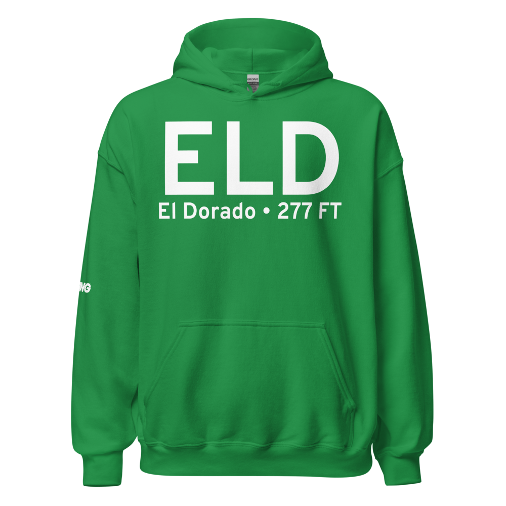 El Dorado (KELD) Airport Hoodie Sweatshirt 