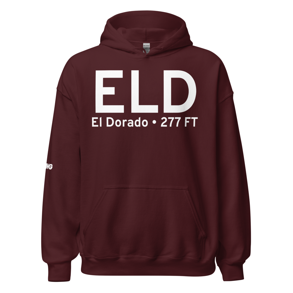 El Dorado (KELD) Airport Hoodie Sweatshirt 