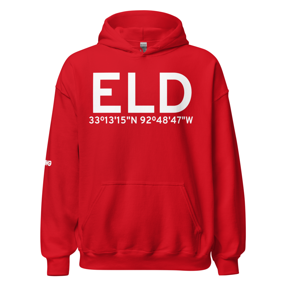 El Dorado (KELD) Airport Hoodie Sweatshirt 