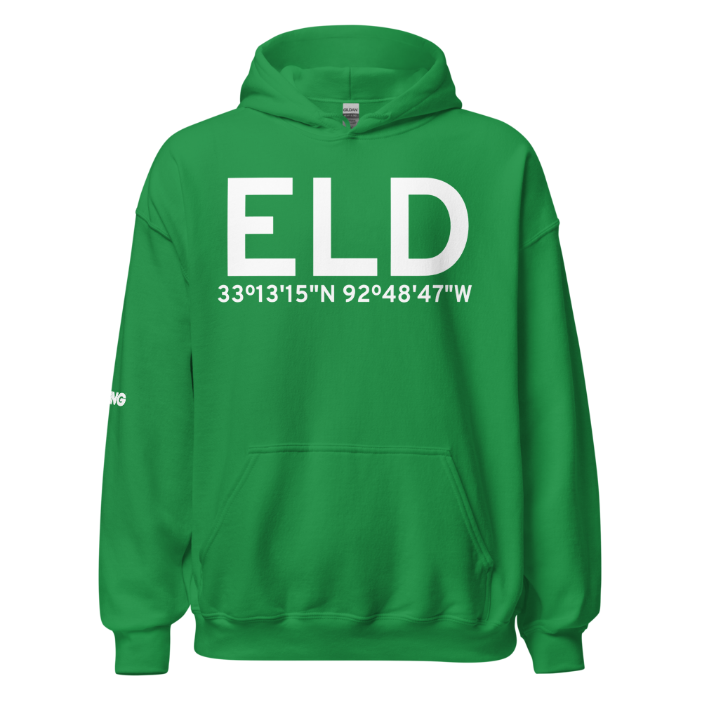 El Dorado (KELD) Airport Hoodie Sweatshirt 