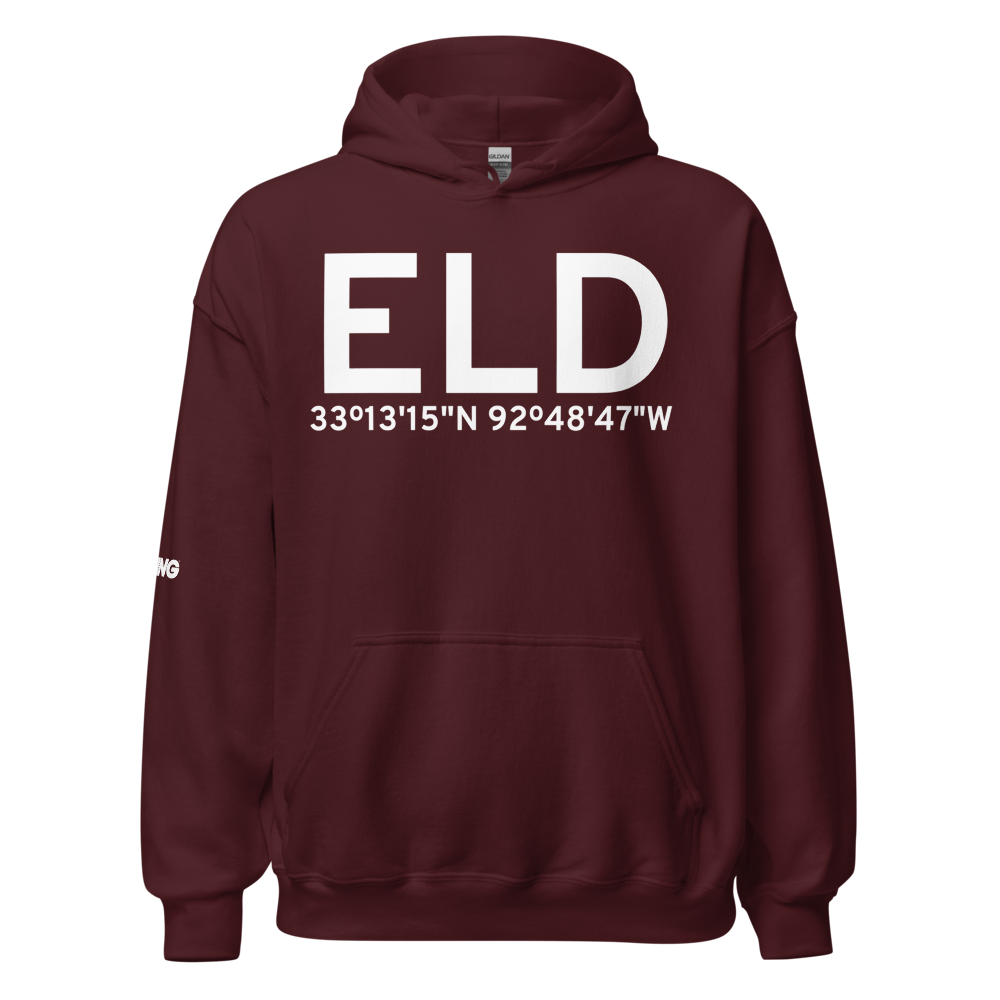El Dorado (KELD) Airport Hoodie Sweatshirt 