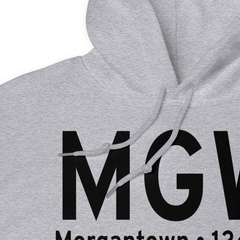 Morgantown (KMGW) Airport Hoodie Sweatshirt 