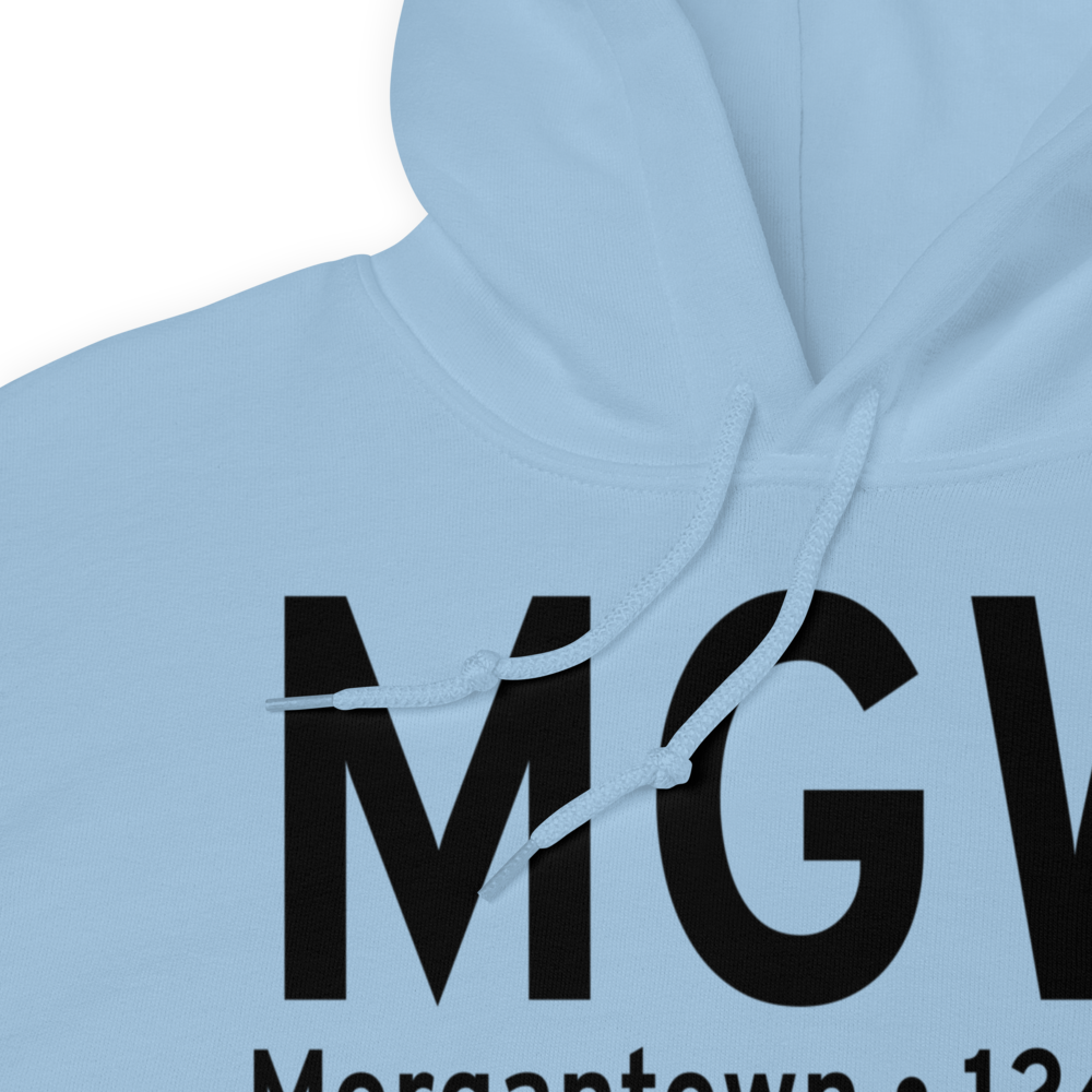 Morgantown (KMGW) Airport Hoodie Sweatshirt 