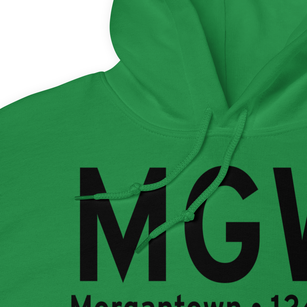 Morgantown (KMGW) Airport Hoodie Sweatshirt 