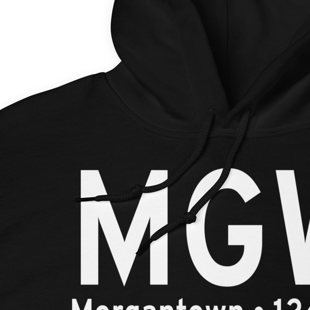 Morgantown (KMGW) Airport Hoodie Sweatshirt 