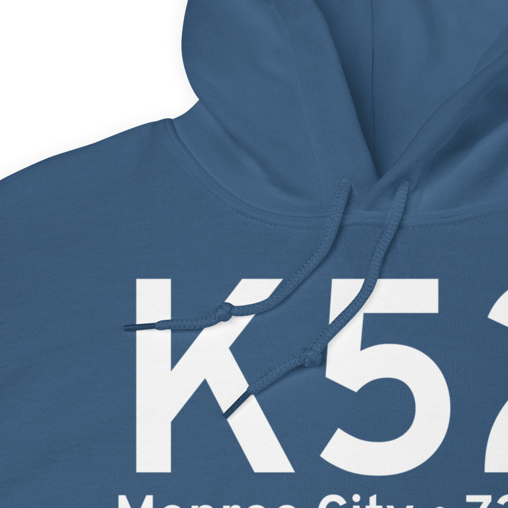 Monroe City (KK52) Airport Hoodie Sweatshirt 