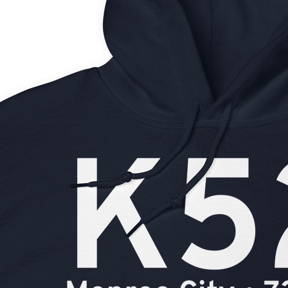 Monroe City (KK52) Airport Hoodie Sweatshirt 