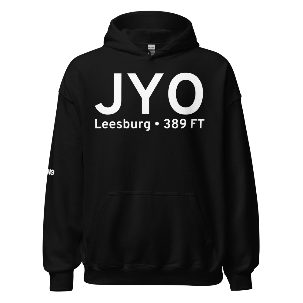 Leesburg (KJYO) Airport Hoodie Sweatshirt 