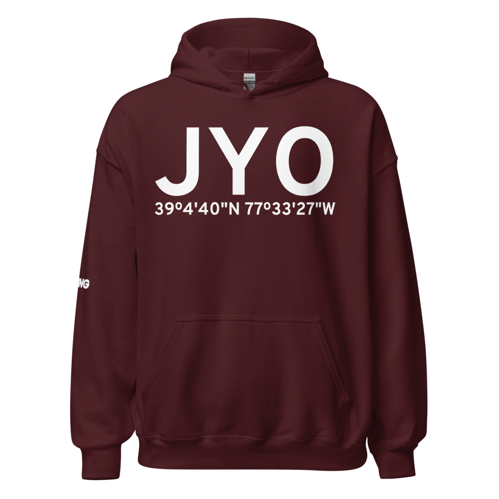 Leesburg (KJYO) Airport Hoodie Sweatshirt 