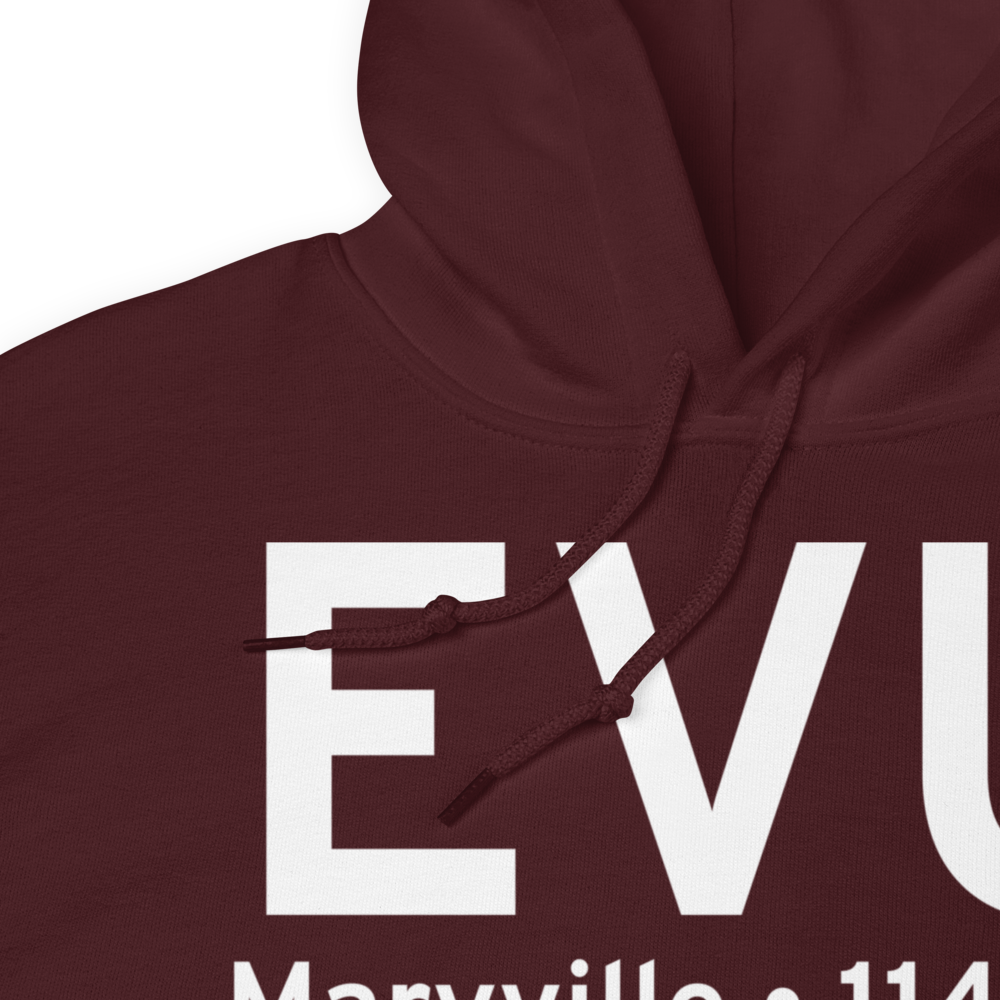 Maryville (KEVU) Airport Hoodie Sweatshirt 