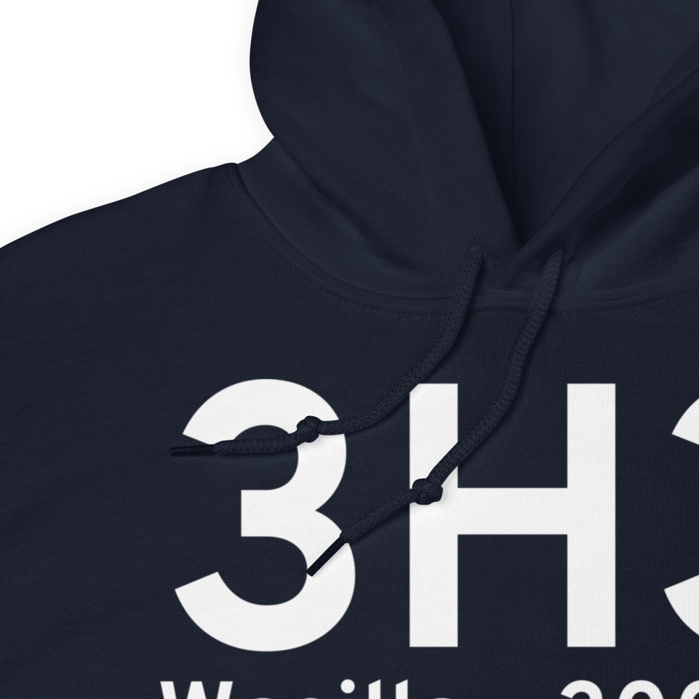 Wasilla (3H3) Airport Hoodie Sweatshirt 