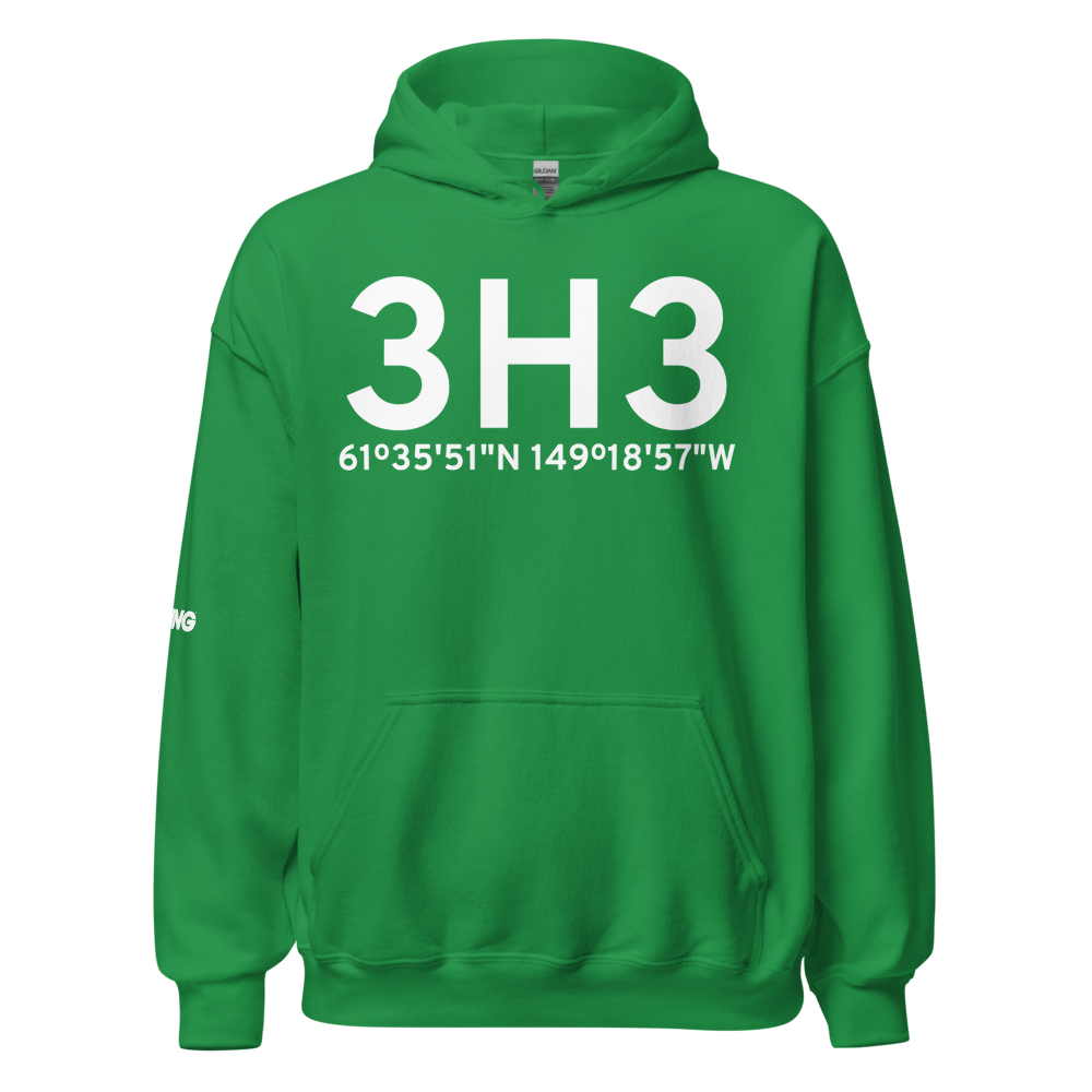 Wasilla (3H3) Airport Hoodie Sweatshirt 