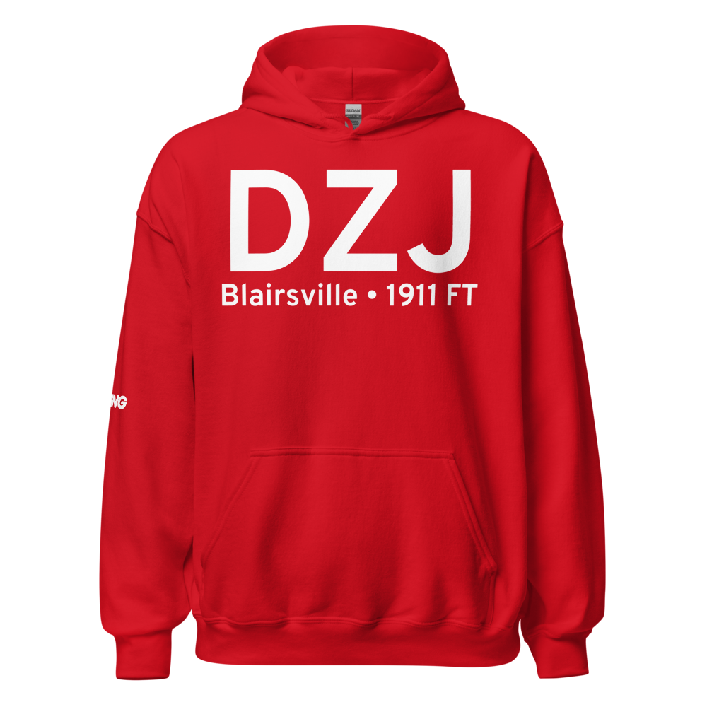 Blairsville (KDZJ) Airport Hoodie Sweatshirt 