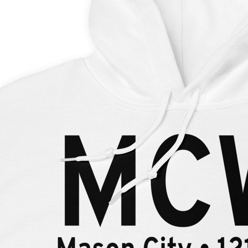 Mason City (KMCW) Airport Hoodie Sweatshirt 