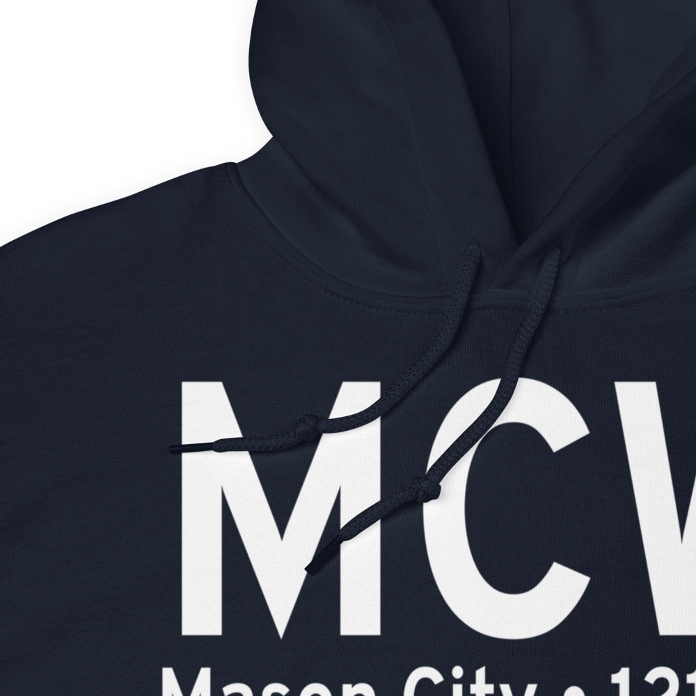 Mason City (KMCW) Airport Hoodie Sweatshirt 