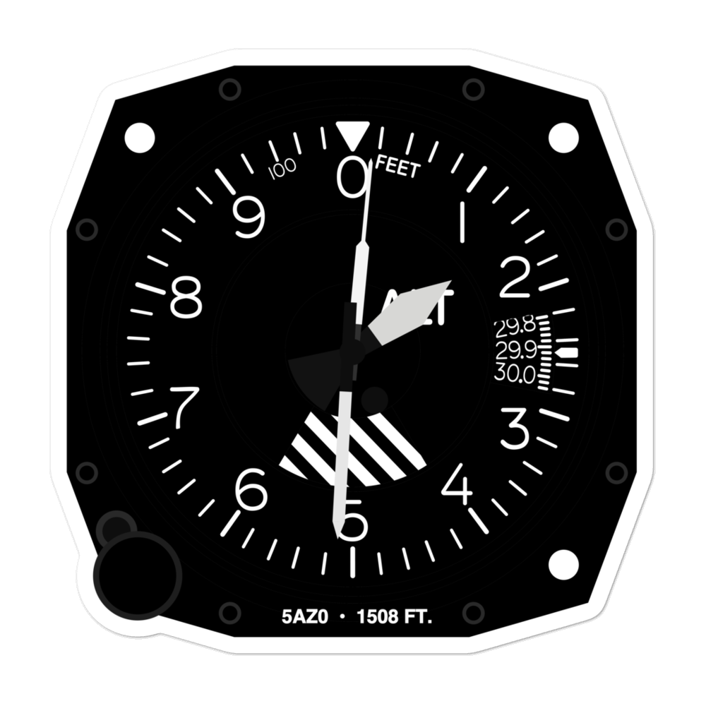 Lyon Aviation Rooftop Heliport (5AZ0) Altimeter Stickers 