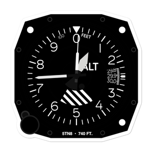 Perry Memorial Hospital Heliport (5TN8) Altimeter Stickers