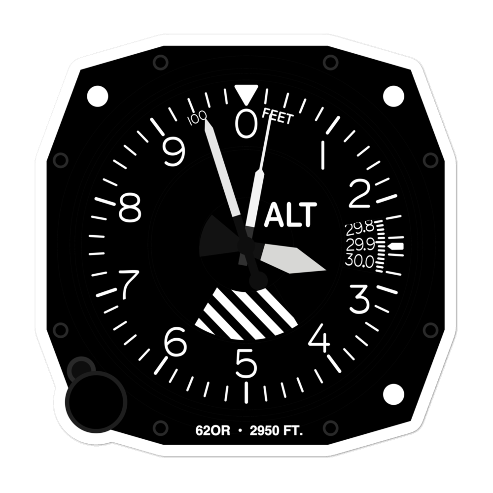 Cinder Butte Heliport (62OR) Altimeter Stickers 