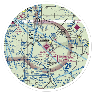 Harris County Airport (PIM) VFR Sectional Sticker (30 mile)