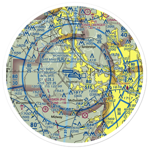 Pittsburgh International Airport (PIT) VFR Sectional Sticker (30 mile)