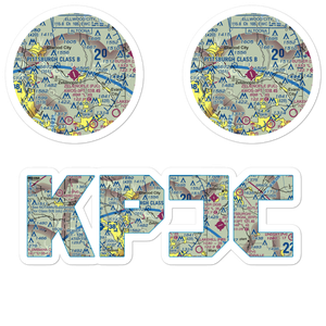 Zelienople Municipal Airport (PJC) VFR Sectional Sticker Pack