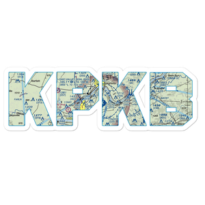 Mid Ohio Valley Regional Airport (PKB) VFR Sectional Sticker
