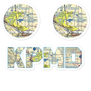 Palmdale Regional/USAF Plant 42 Airport (PMD) VFR Sectional Sticker Pack