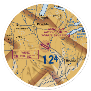 Ralph Wenz Field (PNA) VFR Sectional Sticker (20 mile)