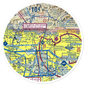 Brackett Field (POC) VFR Sectional Sticker (30 mile)