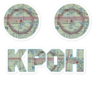 Pocahontas Municipal Airport (POH) VFR Sectional Sticker Pack