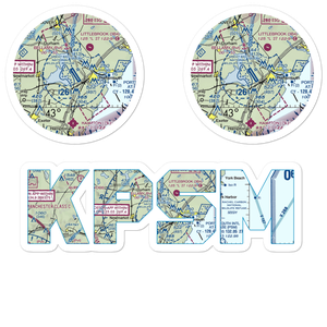 Portsmouth International at Pease Airport (PSM) VFR Sectional Sticker Pack